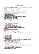 Câu hỏi ôn tập Sinh học Lớp 10 - Bài Giảm phân